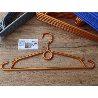 Плечики з поворотим гачком (золотисті,1сорт) 39х0,7см